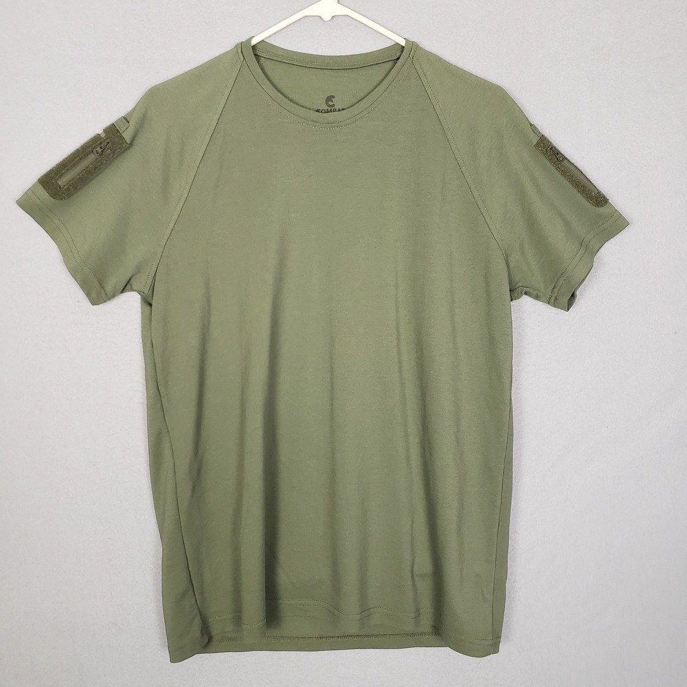 Combat Tactical Outdoor Tee Shirt Olive Green Range Training Utility Men's XL